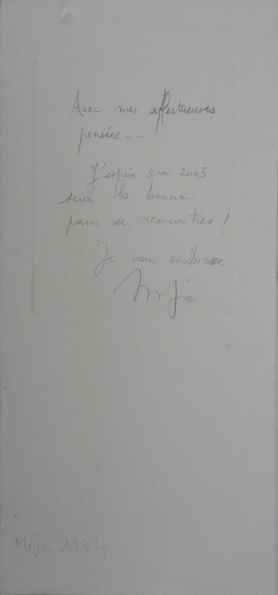 Mija ALLOUCHES : Le centaure, Gravure originale signée