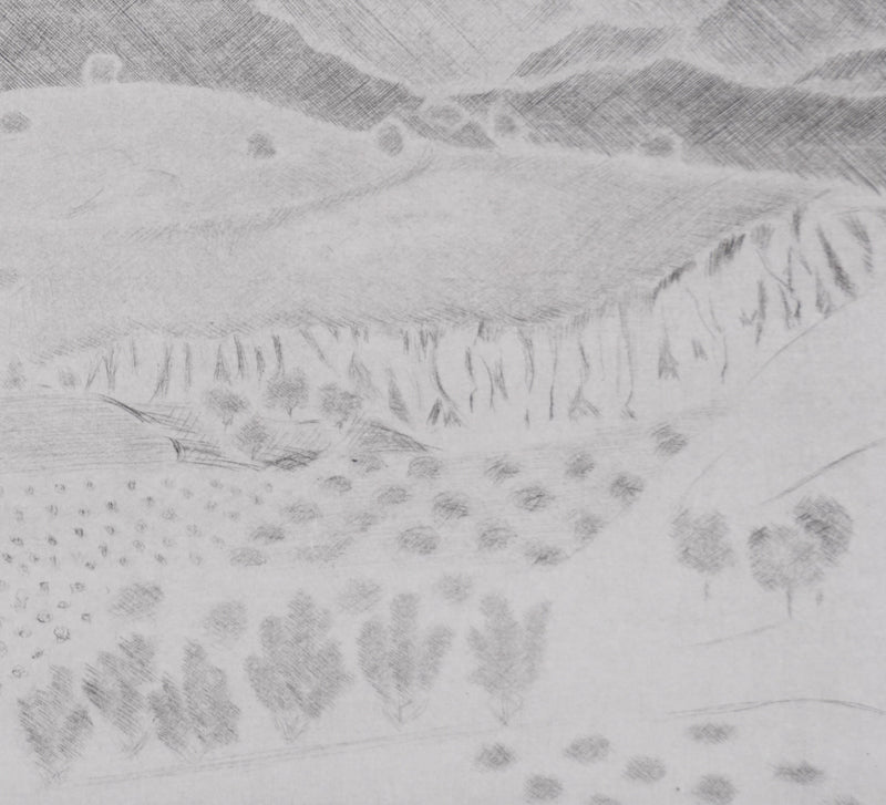 Camille COMBE : Ruées sur la Crète, Gravure originale signée