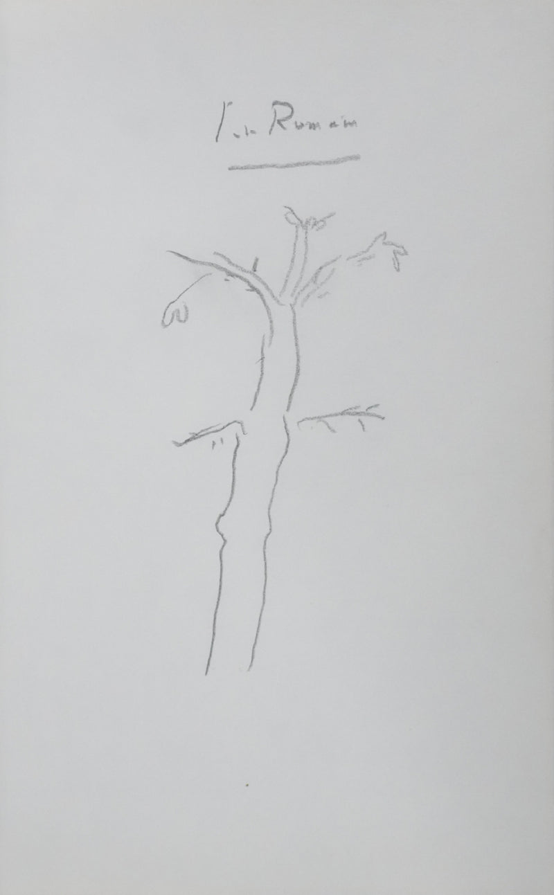 Jules ROMAINS : La grande branche, Autographe et dessin original signé