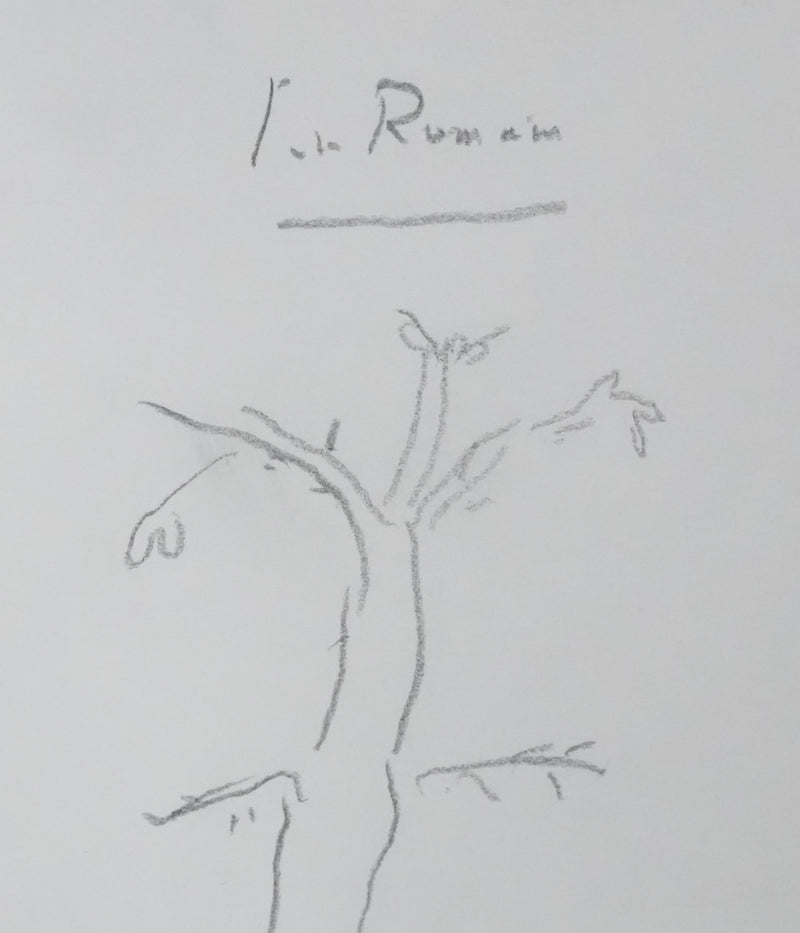 Jules ROMAINS : La grande branche, Autographe et dessin original signé
