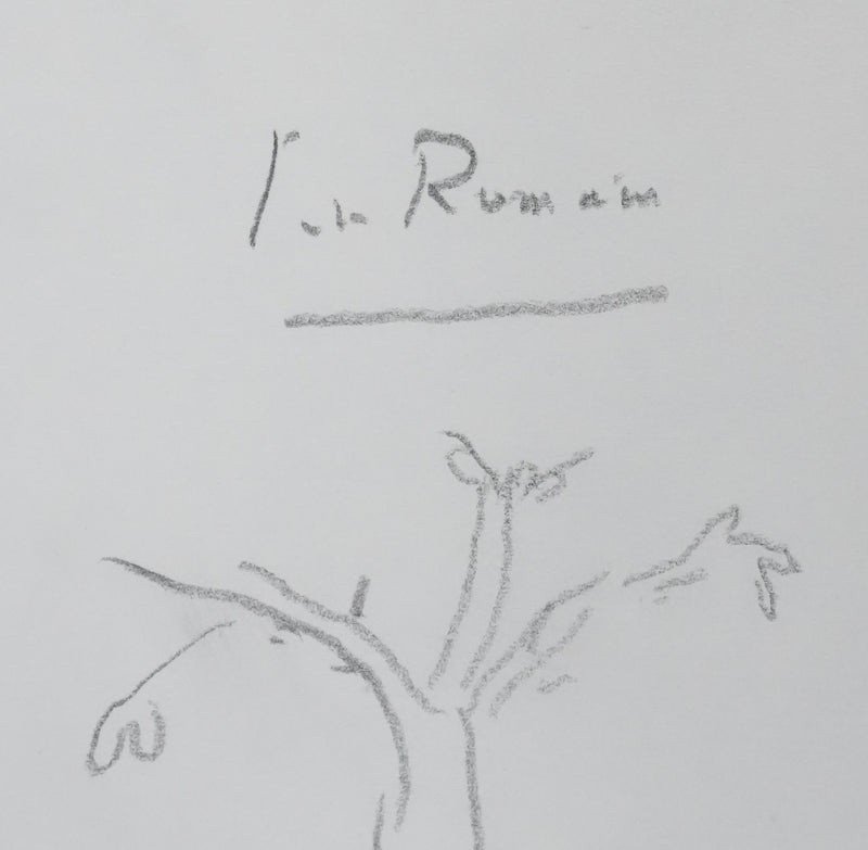 Jules ROMAINS : La grande branche, Autographe et dessin original signé