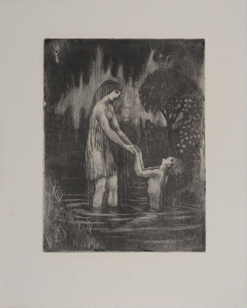 Raphael DROUART : Hermaphrodite et Salmacis, Gravure originale