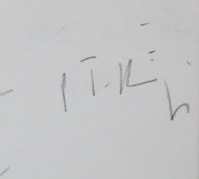 Pierre Christian TAITTINGER : L'arbre en bâtons, Autographe et dessin original signé