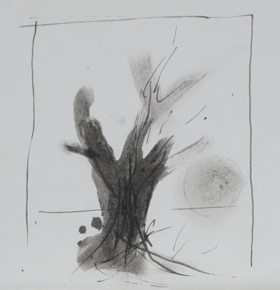 Pierre-Yves TREMOIS : L'arbre en noir, Dessin original signé