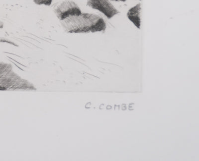 Camille COMBE : La jubilation des eaux, Gravure originale signée