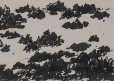 Victorien GALIERE : Paysage rocheux, Dessin original signé