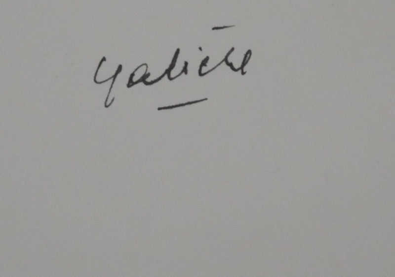 Victorien GALIERE : Les hautes terres, Dessin original signé