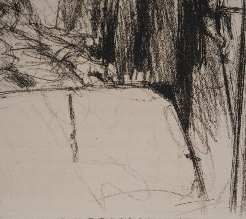 Armand COUSSENS : Lecture matinale, Gravure originale
