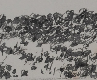 Victorien GALIERE : Les hautes terres, Dessin original signé