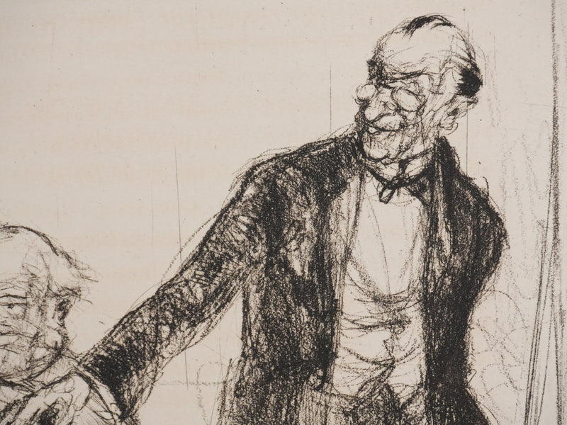 Armand COUSSENS : Lecture matinale, Gravure originale