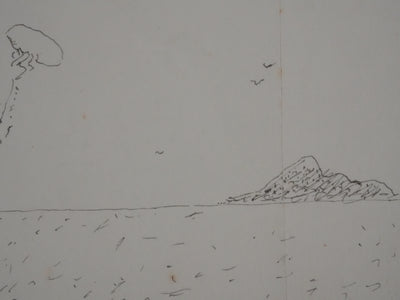 Victorien GALIERE : Le butin s'envolant, Dessin original