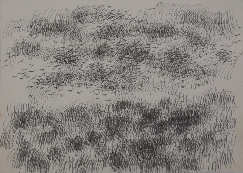 Victorien GALIERE : Les hautes herbes, Dessin original