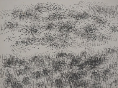 Victorien GALIERE : Les hautes herbes, Dessin original