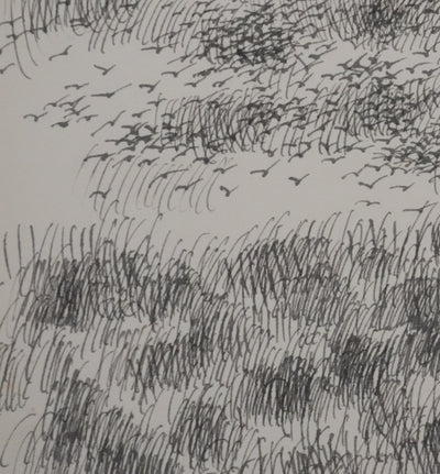 Victorien GALIERE : Les hautes herbes, Dessin original