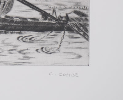 Camille COMBE : Bamberg, Gravure originale signée