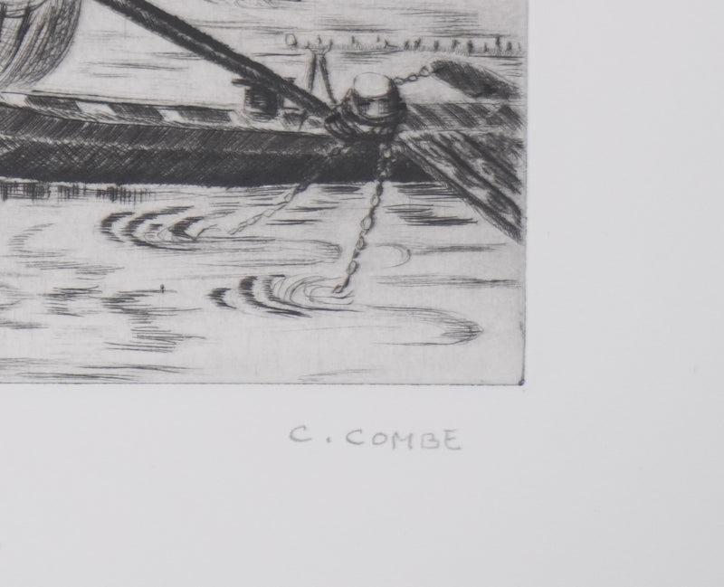 Camille COMBE : Bamberg, Gravure originale signée