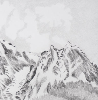Camille COMBE : Le petit lac, Gravure originale signée