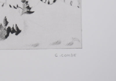 Camille COMBE : L'enchanteur est passé, Gravure originale signée