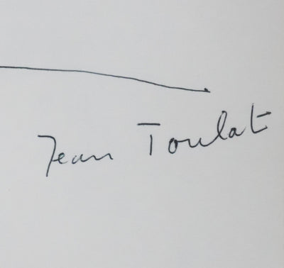 Jean TOULAT : L'arbre rigide, Autographe et dessin original signé