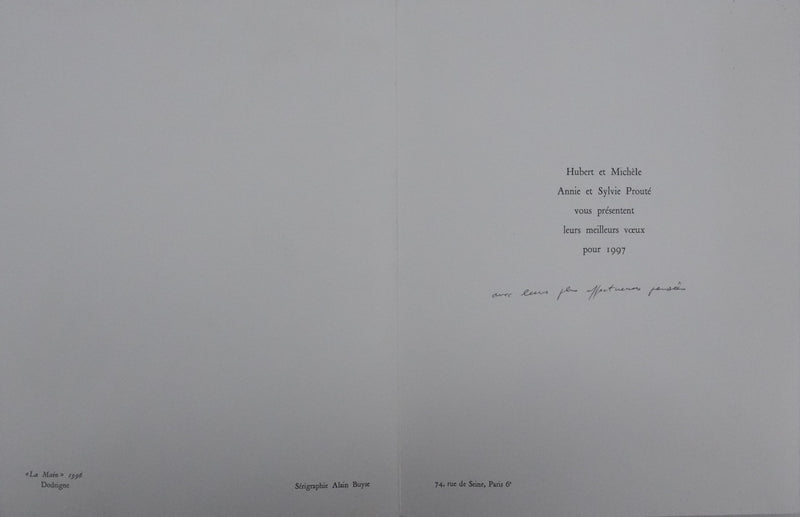 Alain BUYSE : La Main, Sérigraphie originale