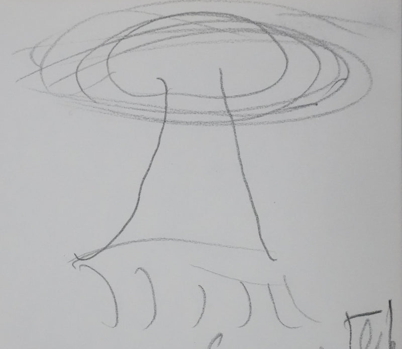 Alice SAPRICHT : Arbre rond, Autographe et dessin original signé