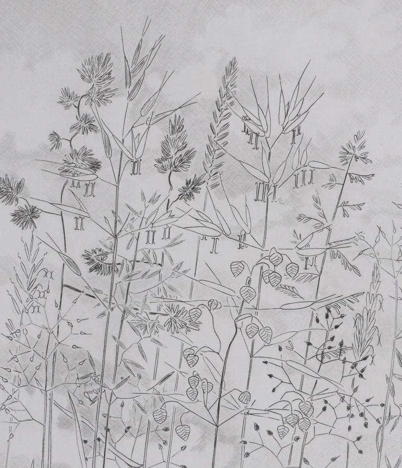 Camille COMBE : Contre ciel, Gravure originale signée