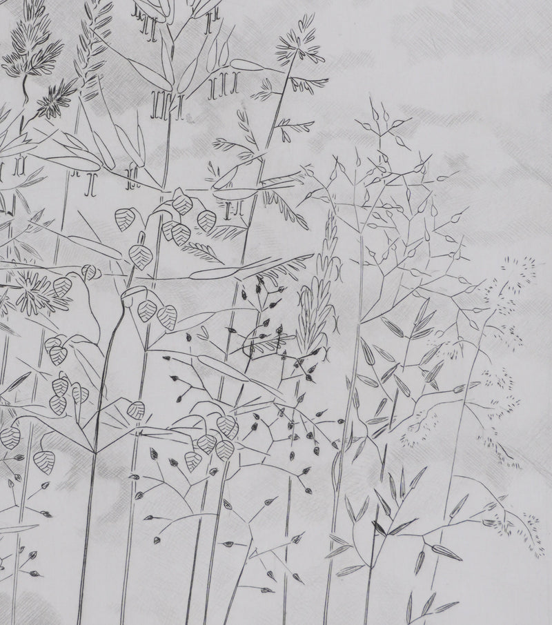 Camille COMBE : Contre ciel, Gravure originale signée