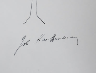 Jean-Roger KAUFFMANN : Le feuillage aux ombres, Autographe et dessin original signé