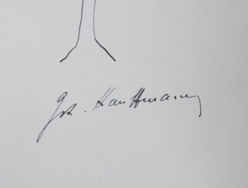 Jean-Roger KAUFFMANN : Le feuillage aux ombres, Autographe et dessin original signé