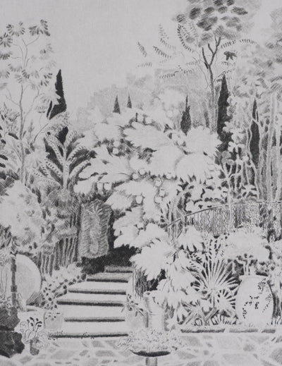 Camille COMBE : L'escalier du cheval marin, Gravure originale signée