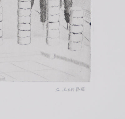 Camille COMBE : Les Phédriades, Gravure originale signée