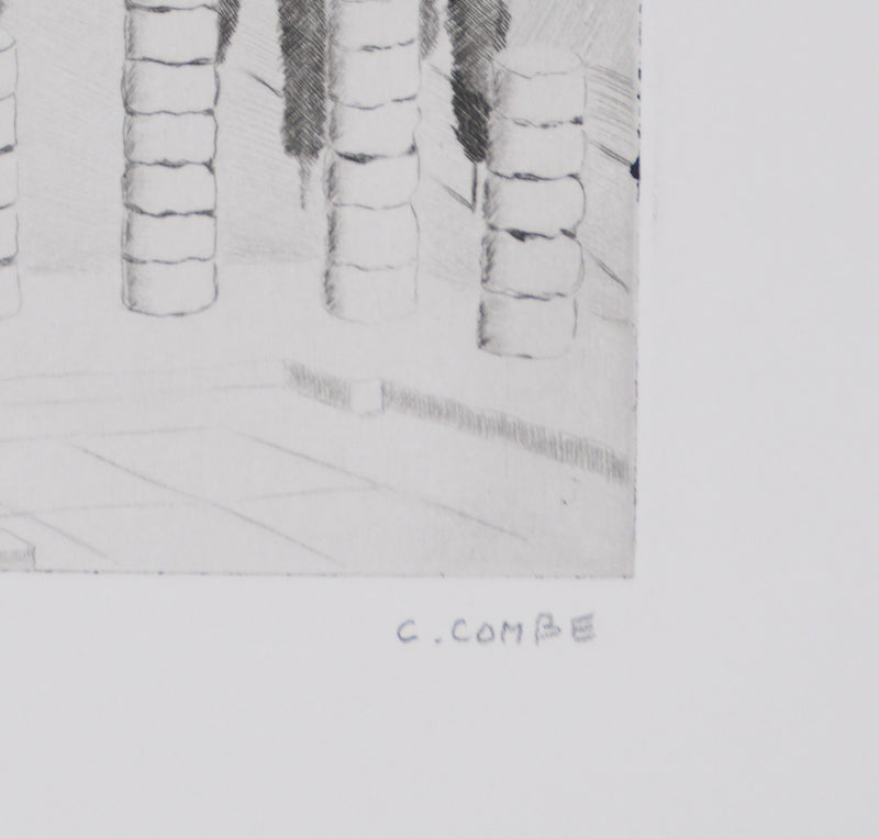 Camille COMBE : Les Phédriades, Gravure originale signée