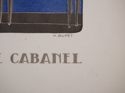 Michel DUFET : La chambre bleue, Gravure originale signée