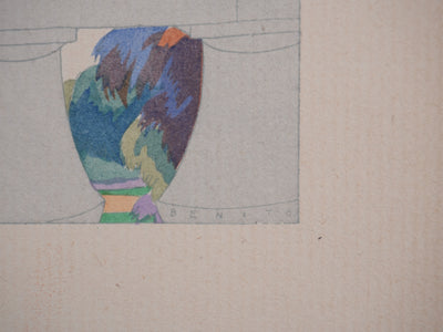 Eduardo Garcia BENITO : La lettre, Lithographie originale signée