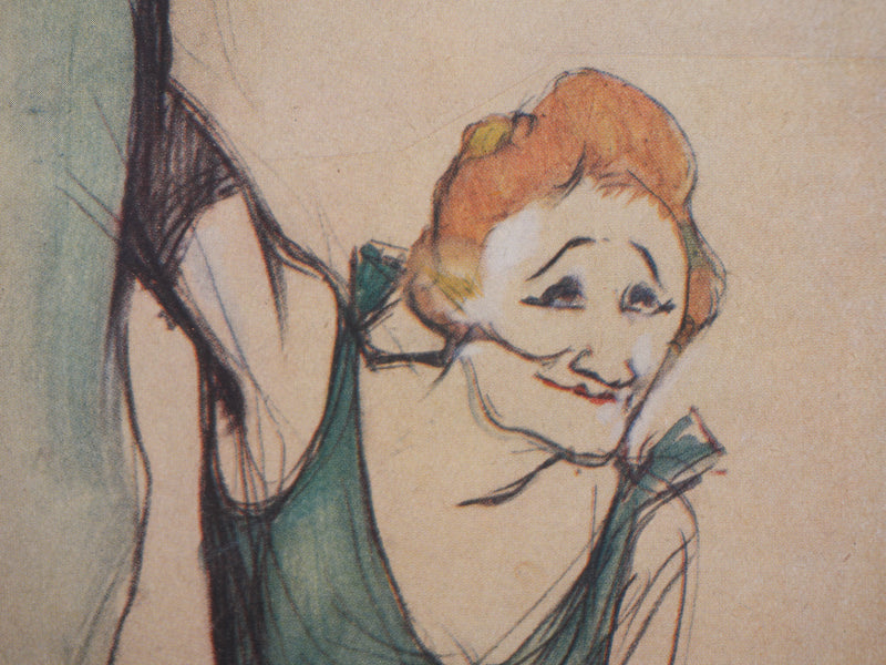 Henri DE TOULOUSE LAUTREC : Yvette Guibert, Héliogravure signée