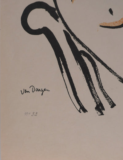 Kees VAN DONGEN : Le rimmel, Lithographie originale signée