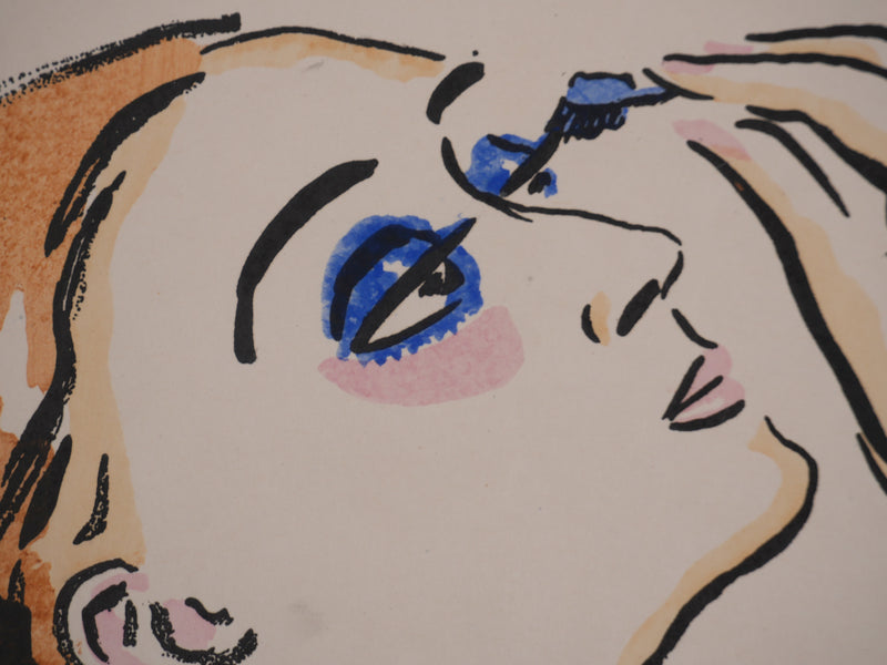 Kees VAN DONGEN : Le rimmel, Lithographie originale signée