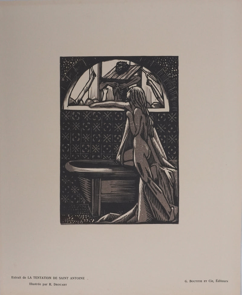 Raphael DROUART : La tentation de Saint Antoine, Gravure originale