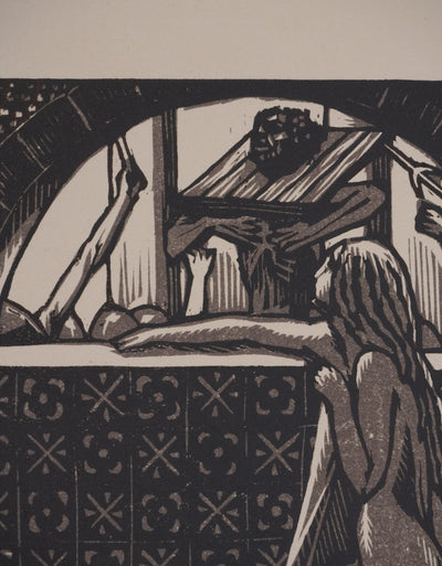 Raphael DROUART : La tentation de Saint Antoine, Gravure originale