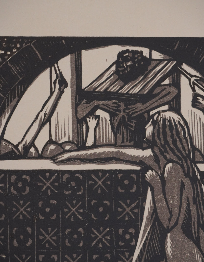 Raphael DROUART : La tentation de Saint Antoine, Gravure originale