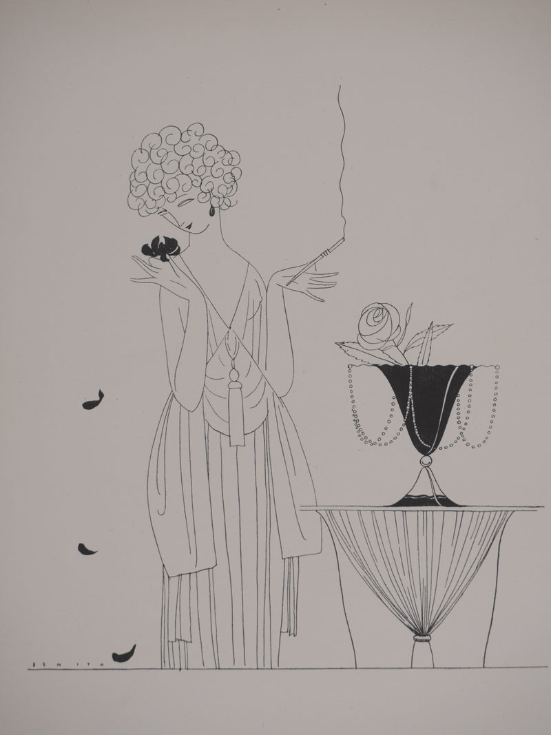 Eduardo Garcia BENITO : Le parfum de la fleur, Lithographie originale signée