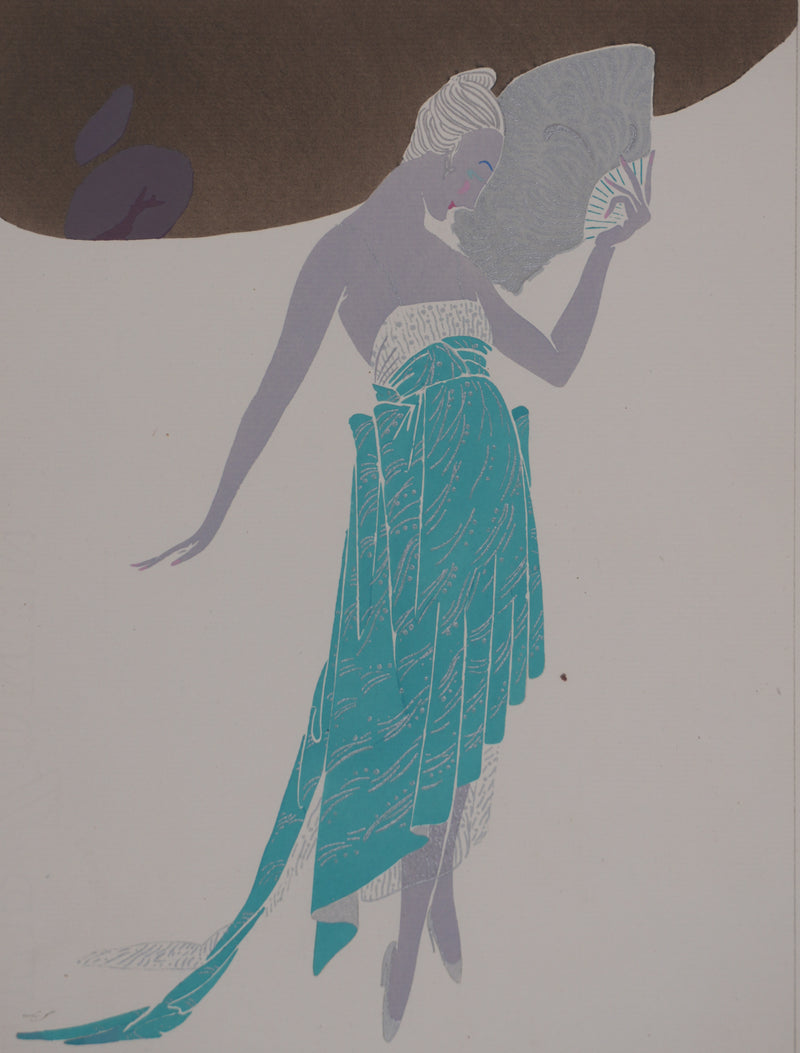 Llano FLORES (dit François CARRERA) : Madame Charlotte, Lithographie originale signée