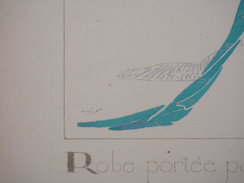 Llano FLORES (dit François CARRERA) : Madame Charlotte, Lithographie originale signée