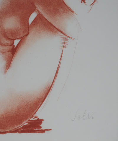 Antonuccio VOLTI : Nu endormi, Lithographie originale signée