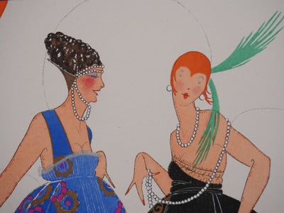 Martha ROMME : Le diner dansant à Shéhérazade, Lithographie originale signée