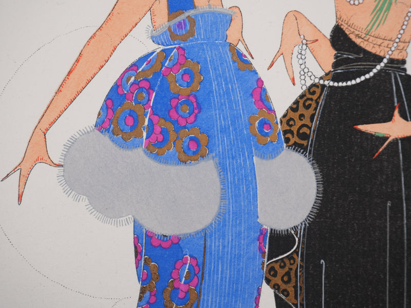 Martha ROMME : Le diner dansant à Shéhérazade, Lithographie originale signée