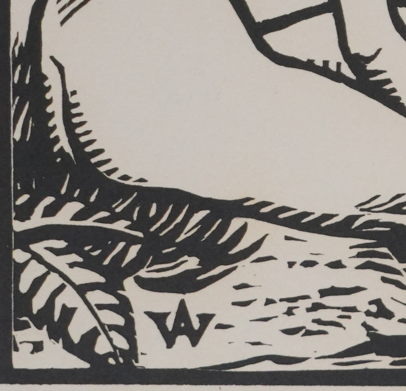 Henri AMEDEE-WETTER : La toilette au ruisseau, Gravure originale signée