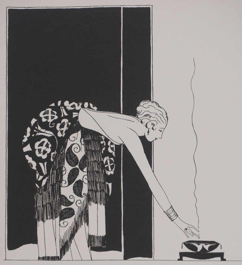 Eduardo Garcia BENITO : Fabre décorateur, La cigarette, Lithographie originale