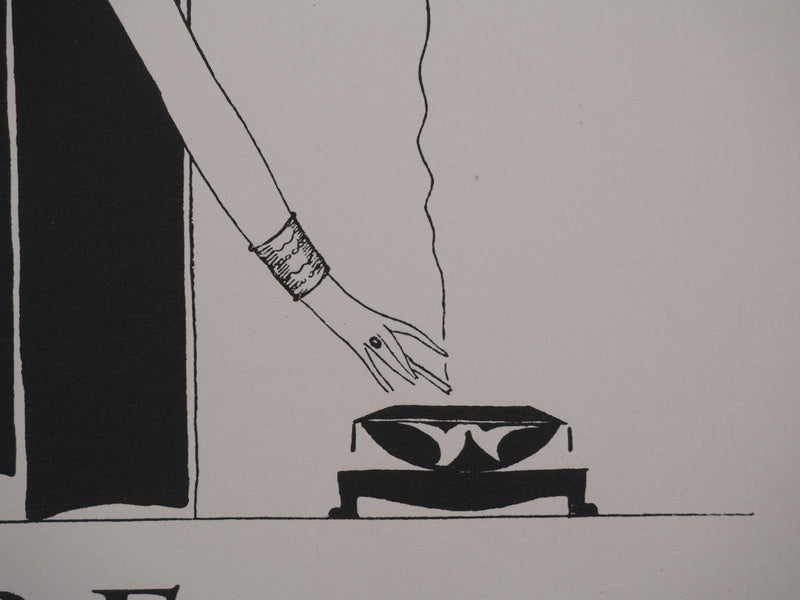 Eduardo Garcia BENITO : Fabre décorateur, La cigarette, Lithographie originale