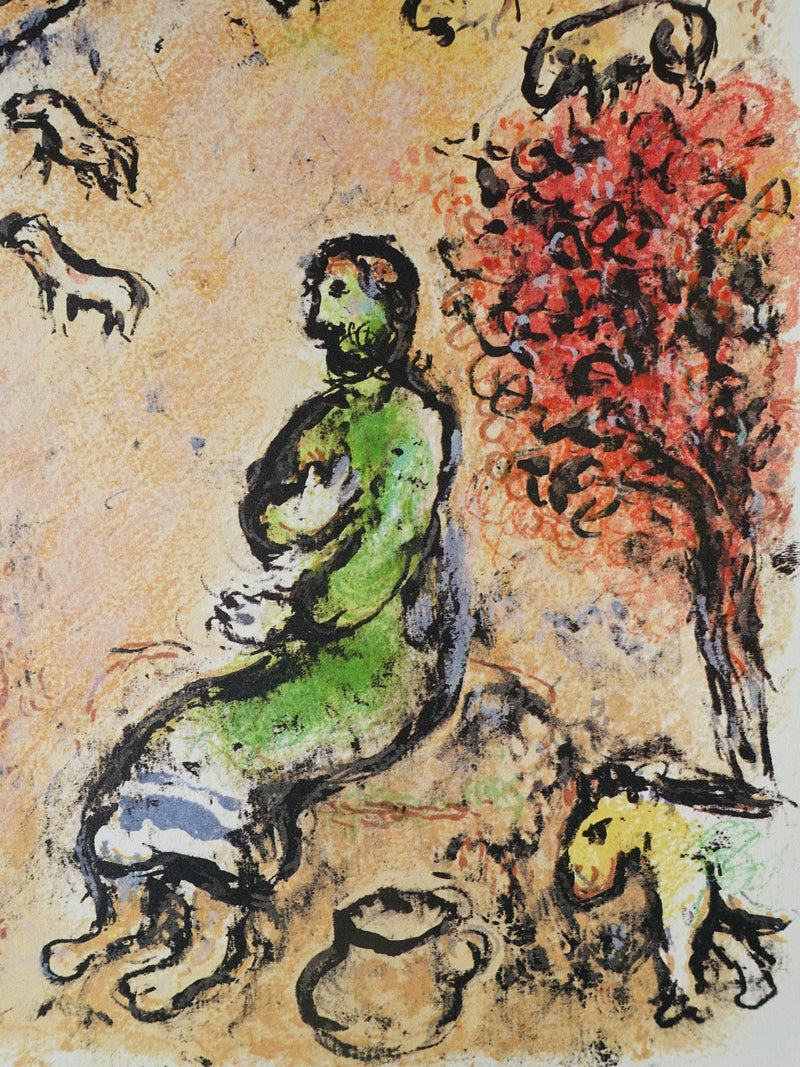 Marc CHAGALL : Ulysse et Eumaios, Lithographie originale (photo de détail 2) - Crédit photo : Galerie Art.Paris